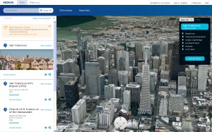 Nokia Maps San Francisco 3d
